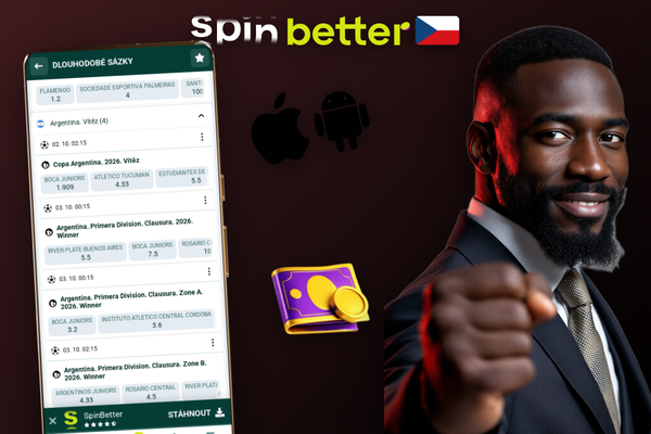 Rozhraní pokladny Spinbetter s formulářem pro výběr a výběrem platební metody