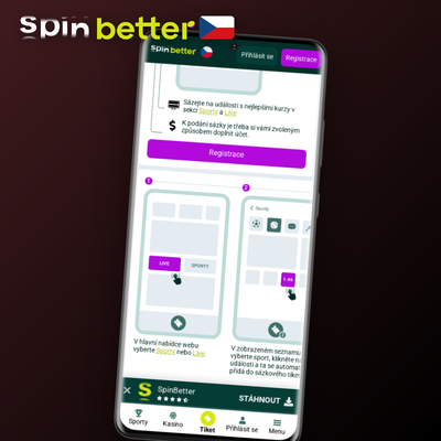 Ikona push notifikací upozorňujících na bonusy a volná zatočení ve Spinbetter aplikaci